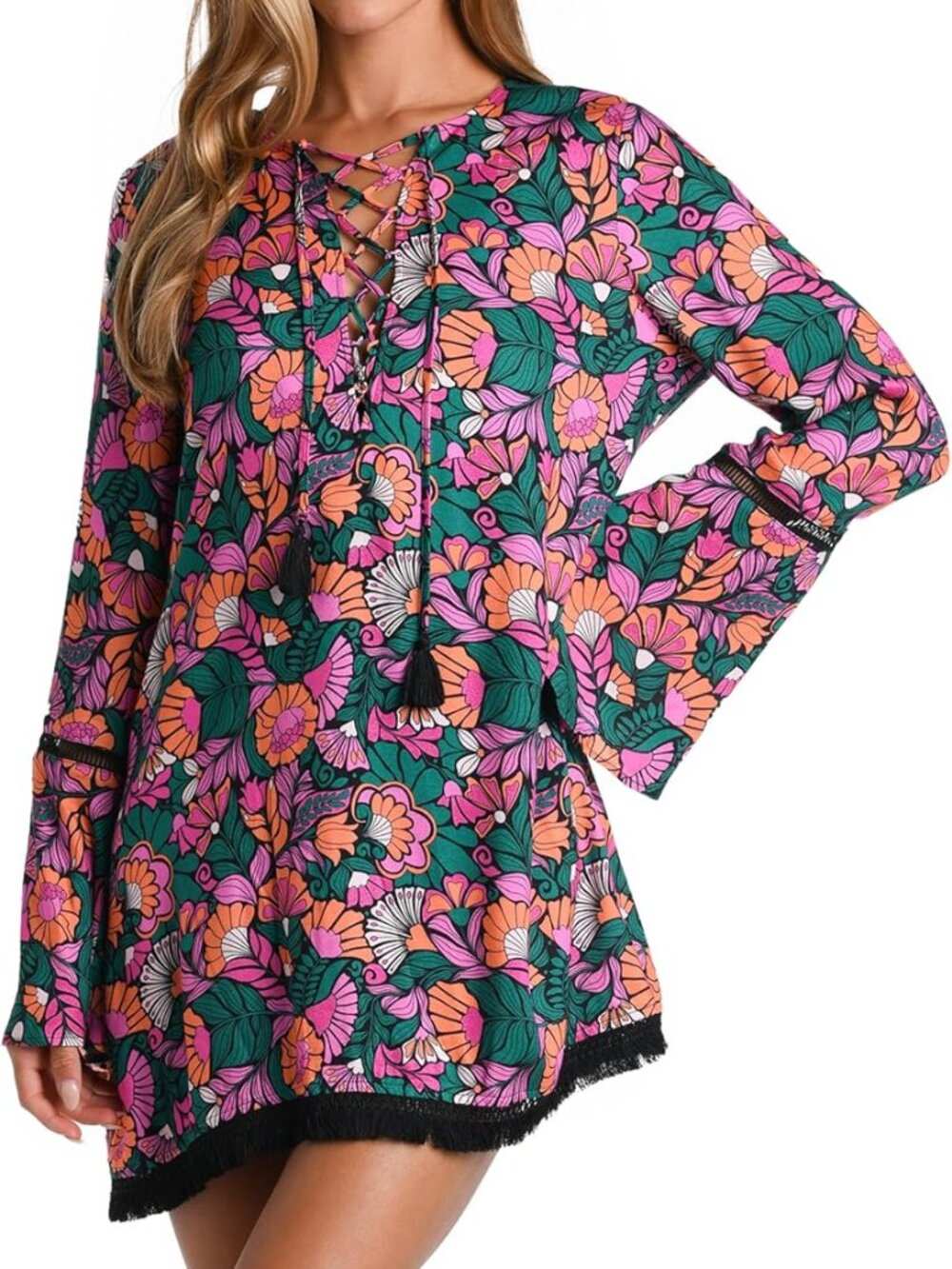 New Sunshine 79 Short Sleeve Tunic Cover Up Women's Size Small